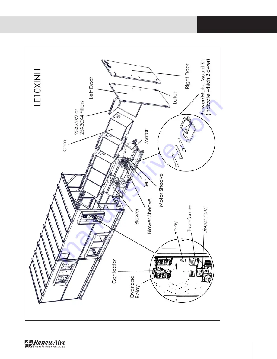 RenewAire LE10XIN Installation, Operation & Maintenance Manual Download Page 37