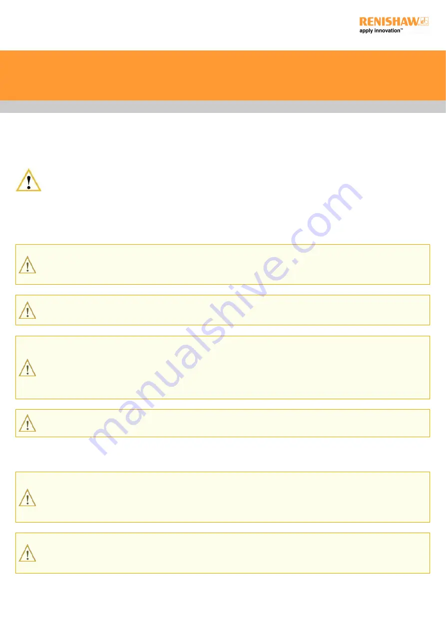 Renishaw A-5518-0025 Installation Manual Download Page 44