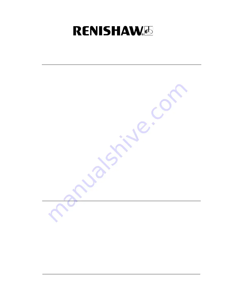 Renishaw MP18 Installation And User Manual Download Page 37