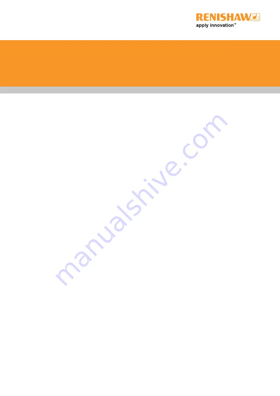 Renishaw RCU10 Installation And User Manual Download Page 202