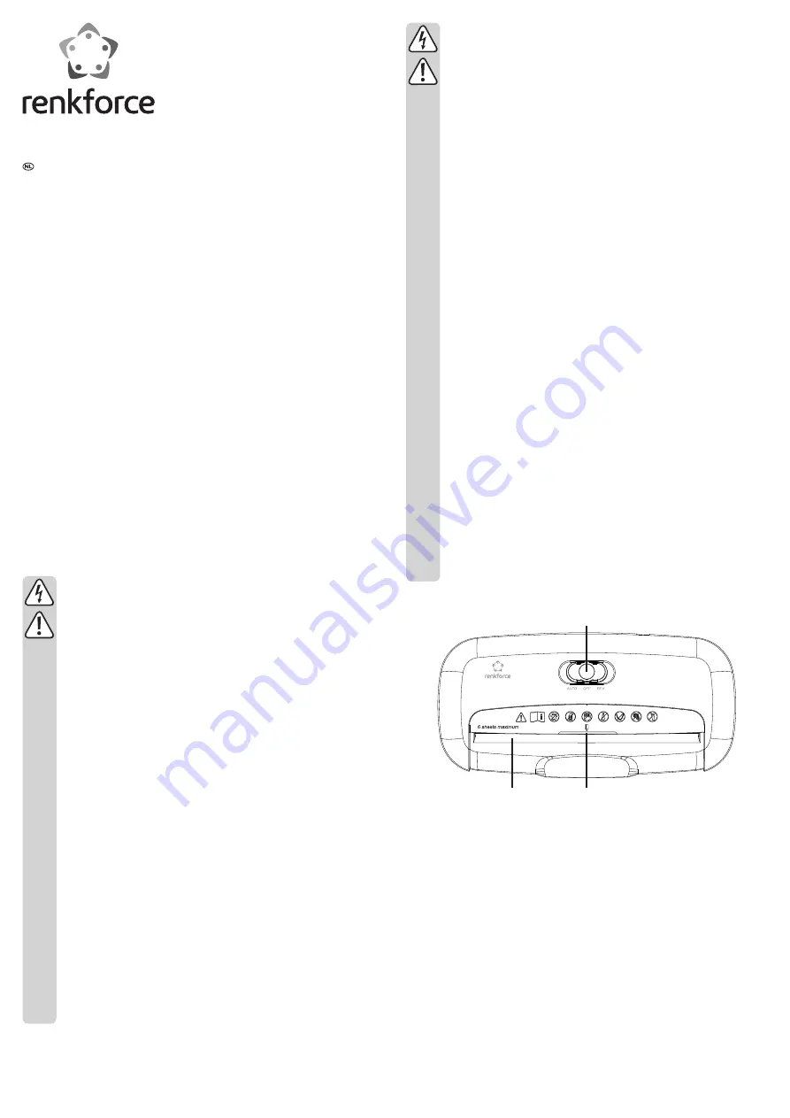 Renkforce 1221243 Operating Instructions Manual Download Page 7