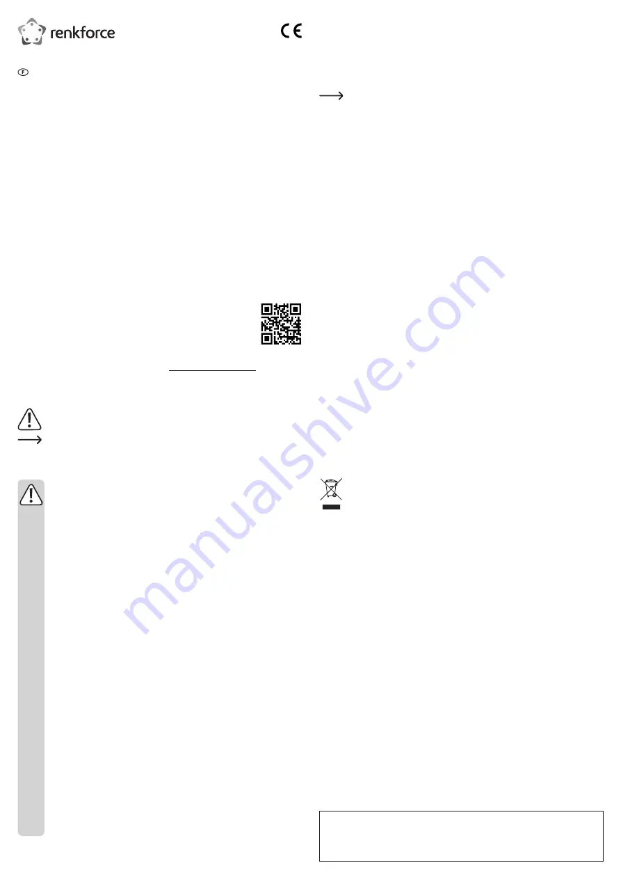 Renkforce 1611411 Operating Instructions Download Page 3