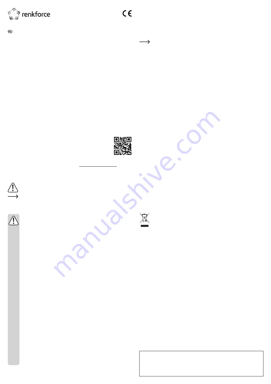 Renkforce 1611411 Operating Instructions Download Page 4