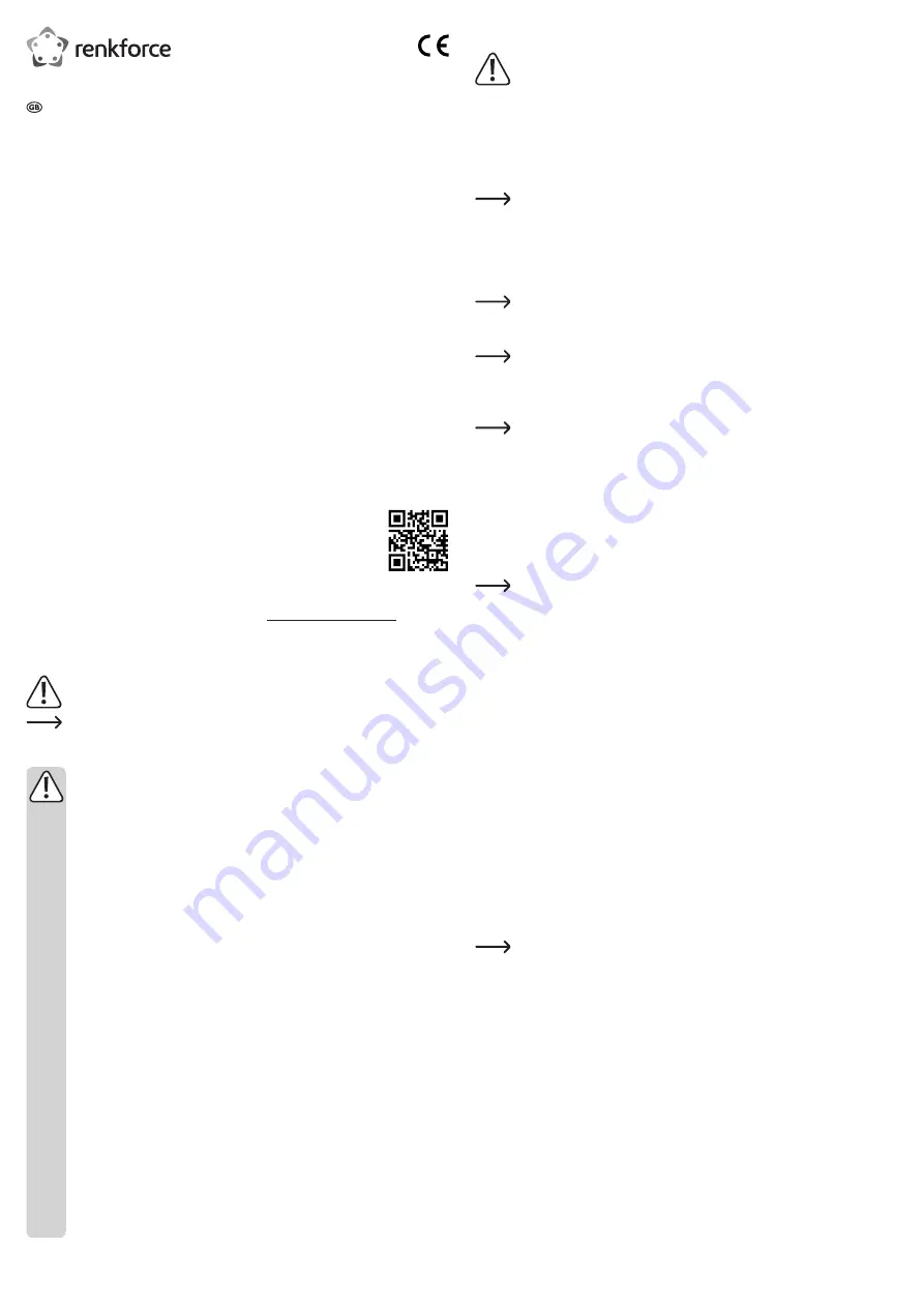 Renkforce 1611631 Operating Instructions Manual Download Page 3