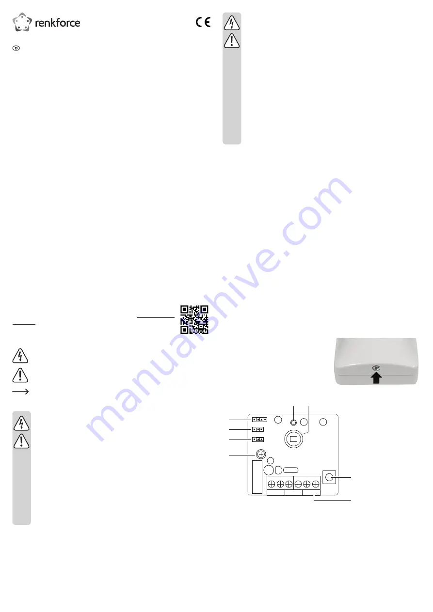 Renkforce 751560 Operating Instructions Manual Download Page 1