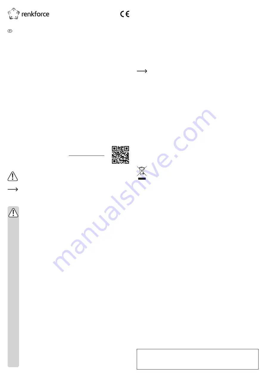 Renkforce CR14e Mini Operating Instructions Download Page 3