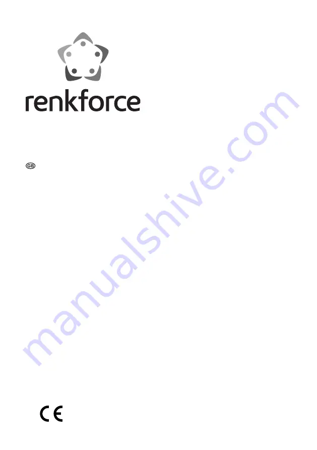 Renkforce GX111 Operating Instructions Manual Download Page 1