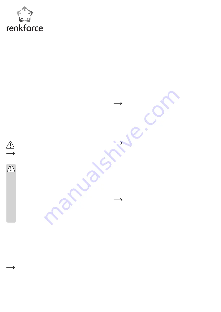 Renkforce RF-4132221 Скачать руководство пользователя страница 3