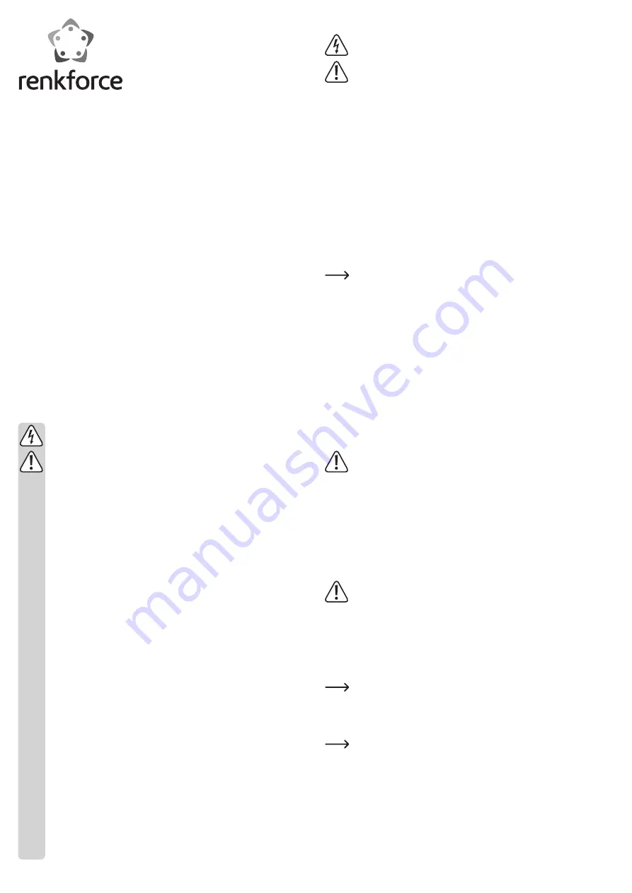 Renkforce RF-4174629 Operating Instructions Manual Download Page 1