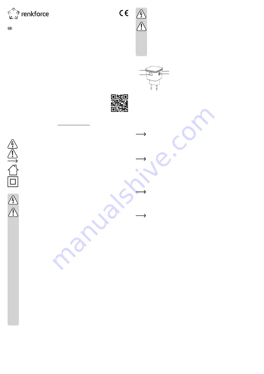 Renkforce RF-WR-N300Mini Operating Instructions Manual Download Page 3