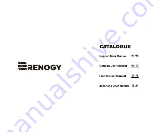 Renogy E.LUMEN-M BM10 User Manual Download Page 1