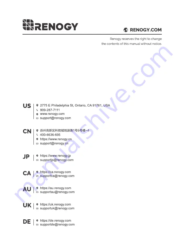 Renogy R21EF User Manual Download Page 8