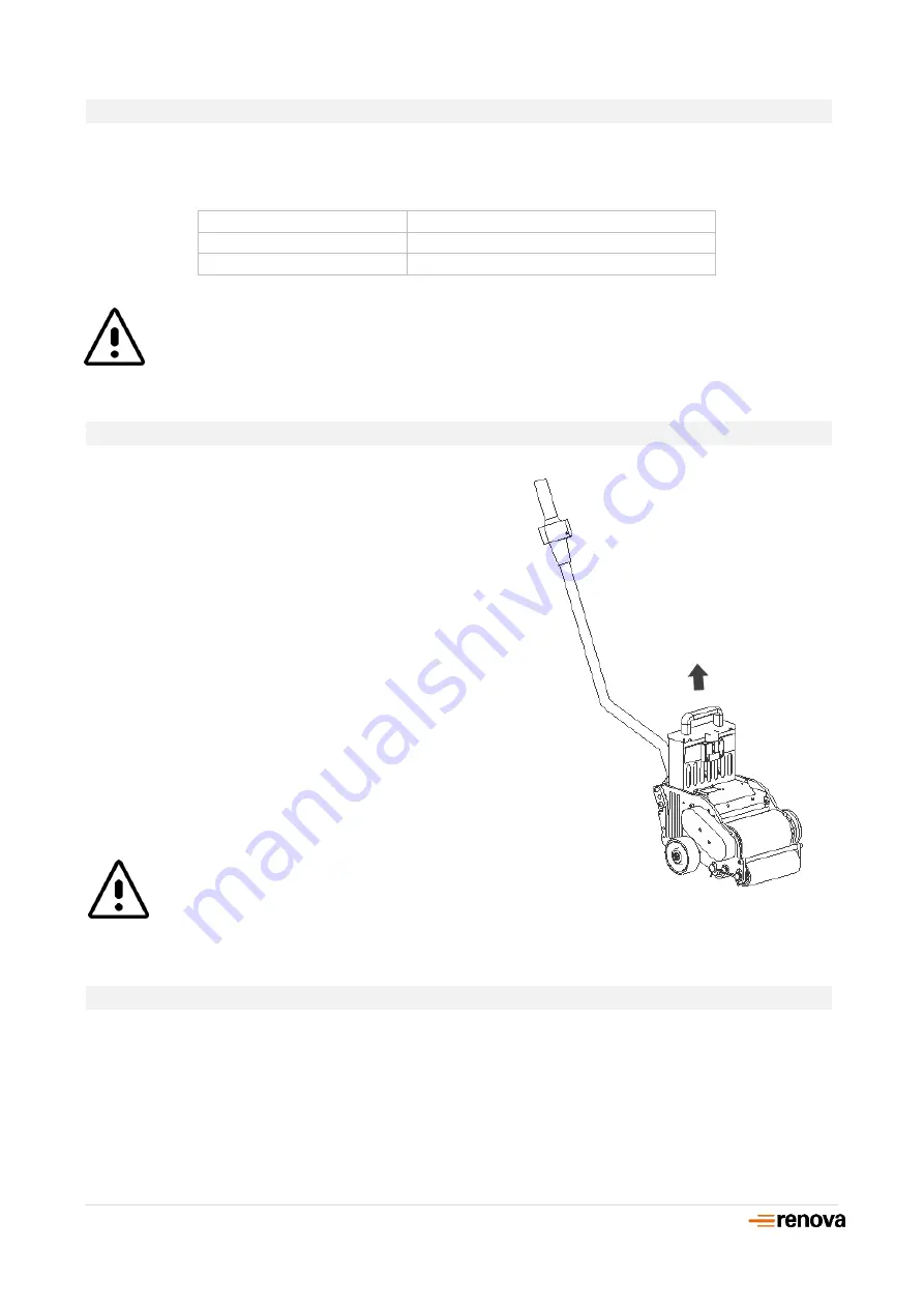 Renova moviroll MRE 100 XS Operating Instructions Manual Download Page 7