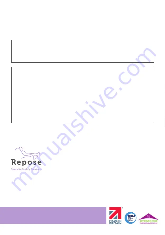 Repose Healthcare+ User Manual Download Page 28