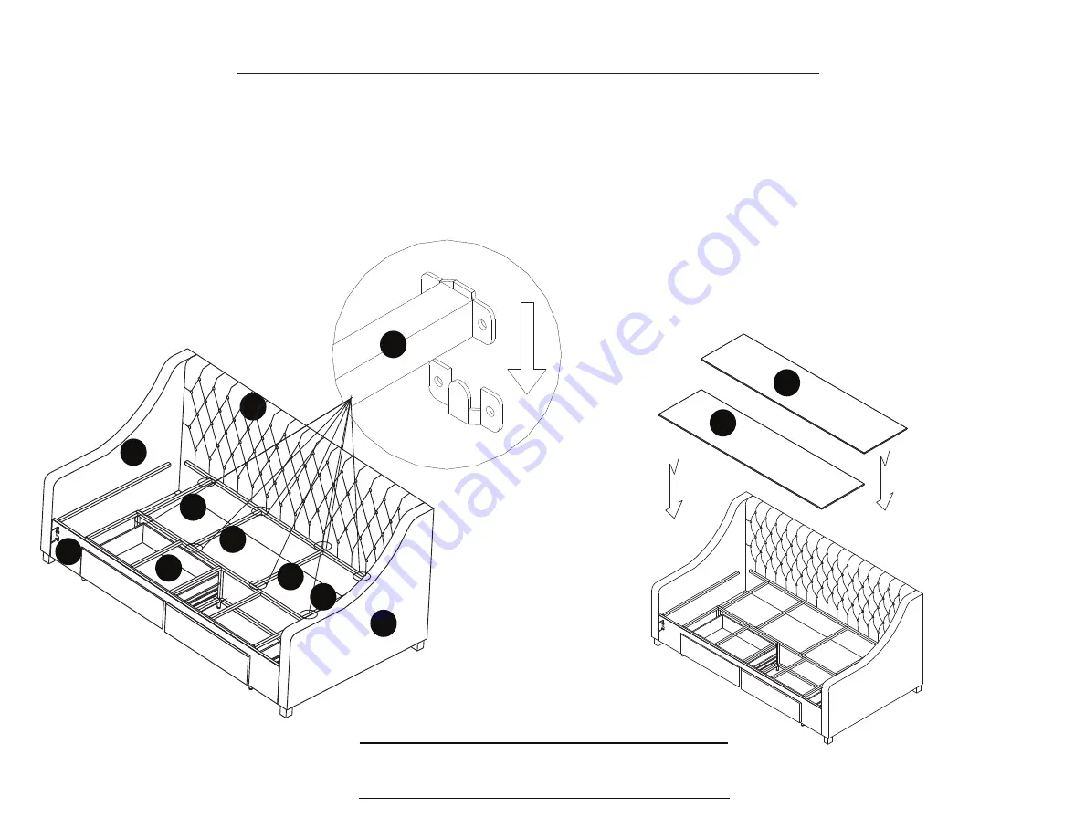 Republic Design House Laurin Daybed Assembly Instructions Manual Download Page 8