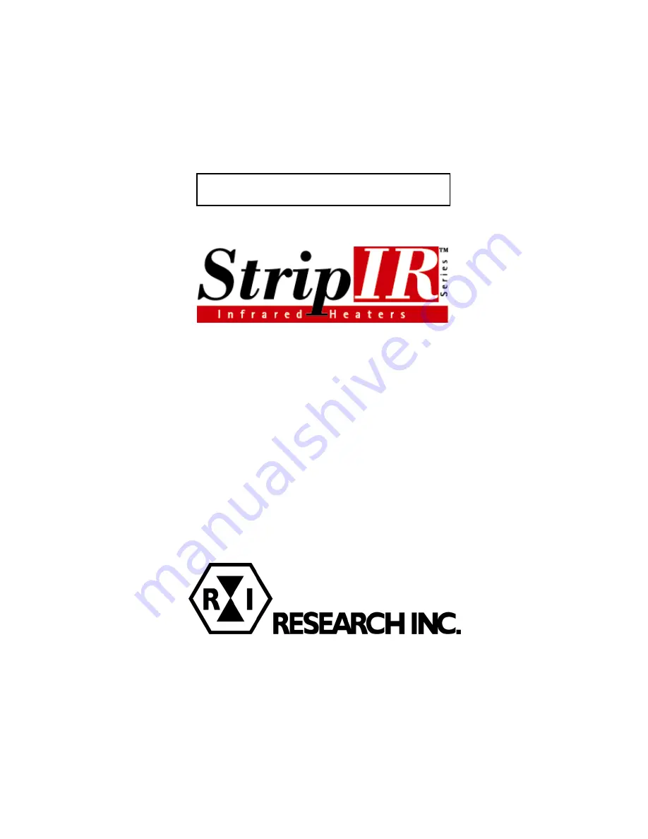 Research StripIR 5306 User Manual Download Page 1