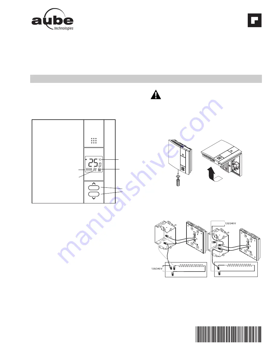 resideo aube technologies TH450 Owner'S Manual Download Page 1