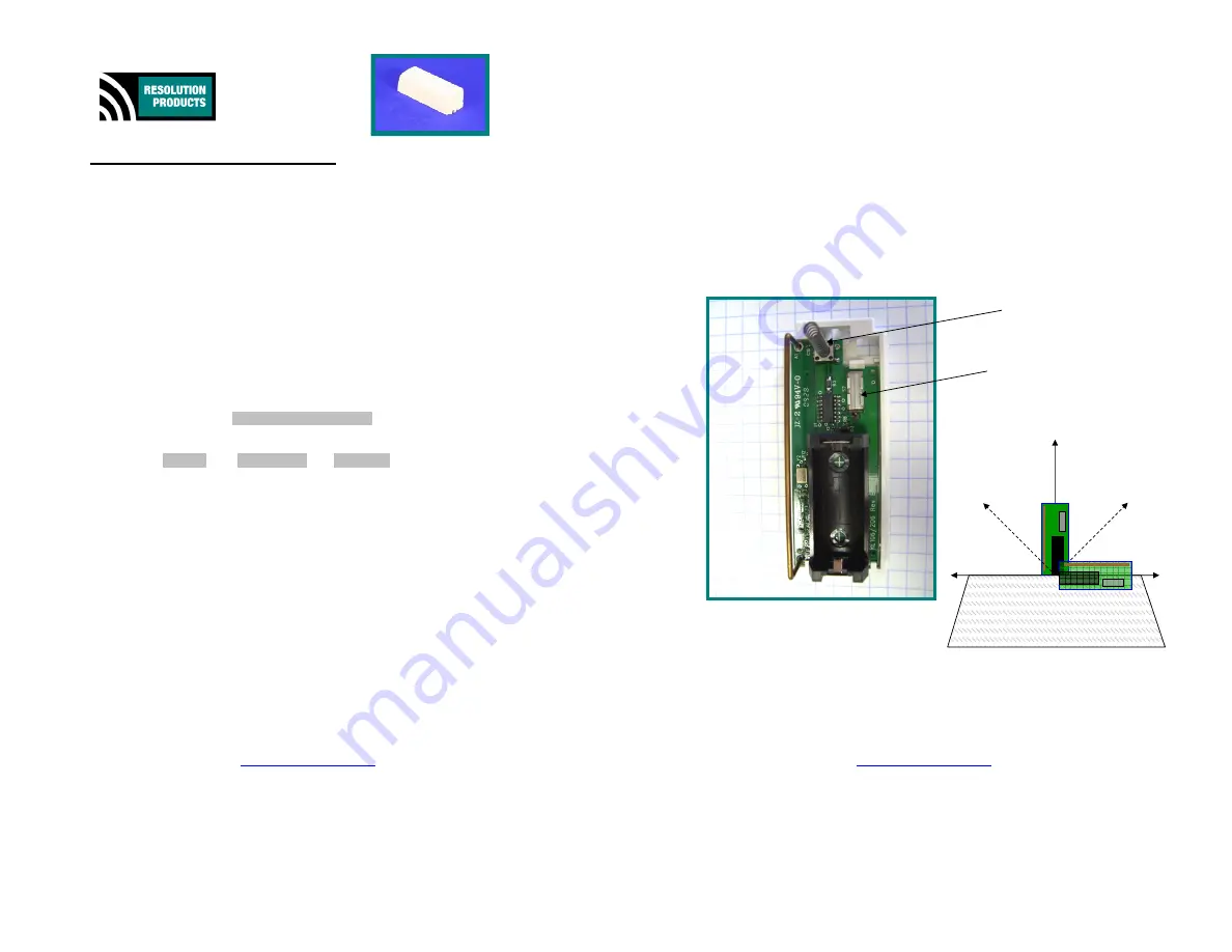 Resolution Products Alula RE306 Manual Download Page 1