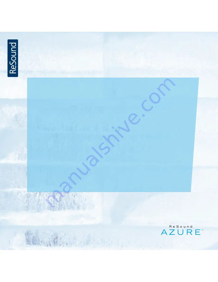 ReSound Azure AZ60 User Manual Download Page 20