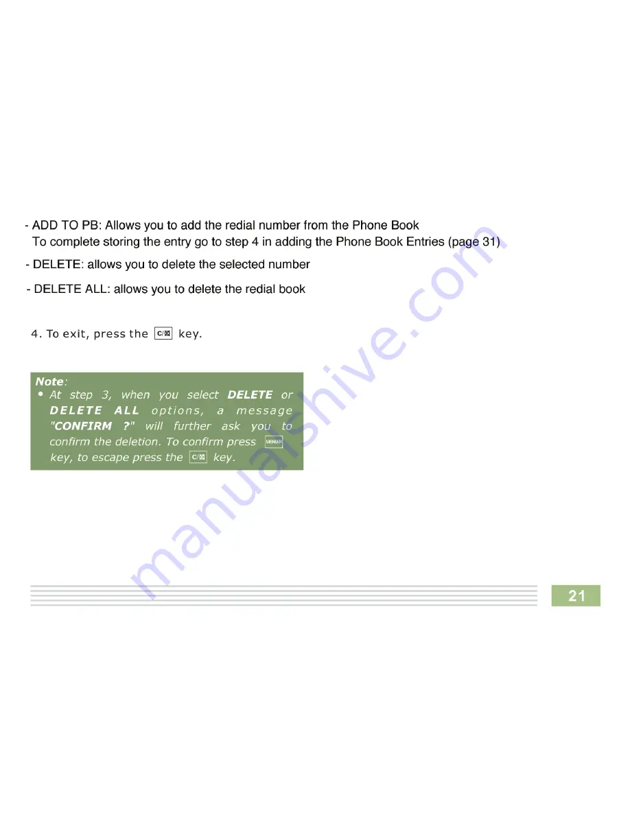 Response CL3622BHSC User Manual Download Page 25