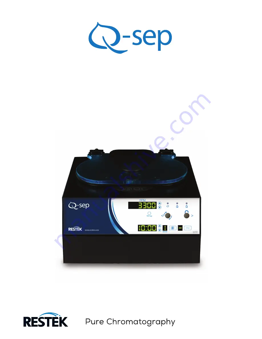 Restek Q-sep Multispeed Centrifuge Operator'S Manual Download Page 1