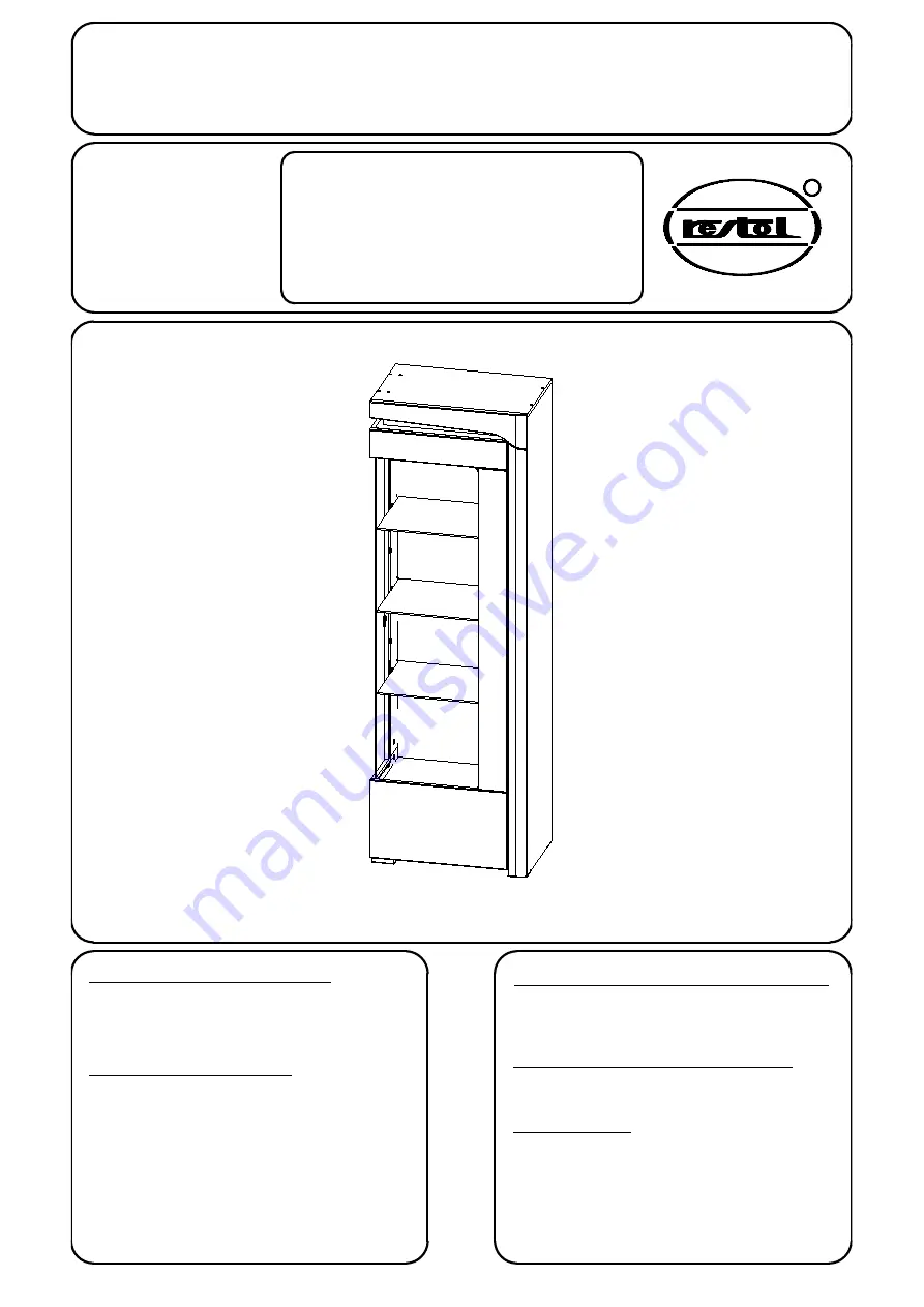 Restol Thea AHW-1P Fitting-Up Instruction Download Page 1