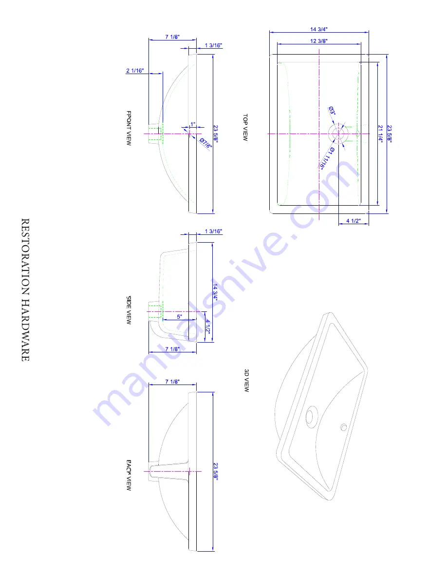 Restoration Hardware 1930S Assembly Instructions Manual Download Page 10