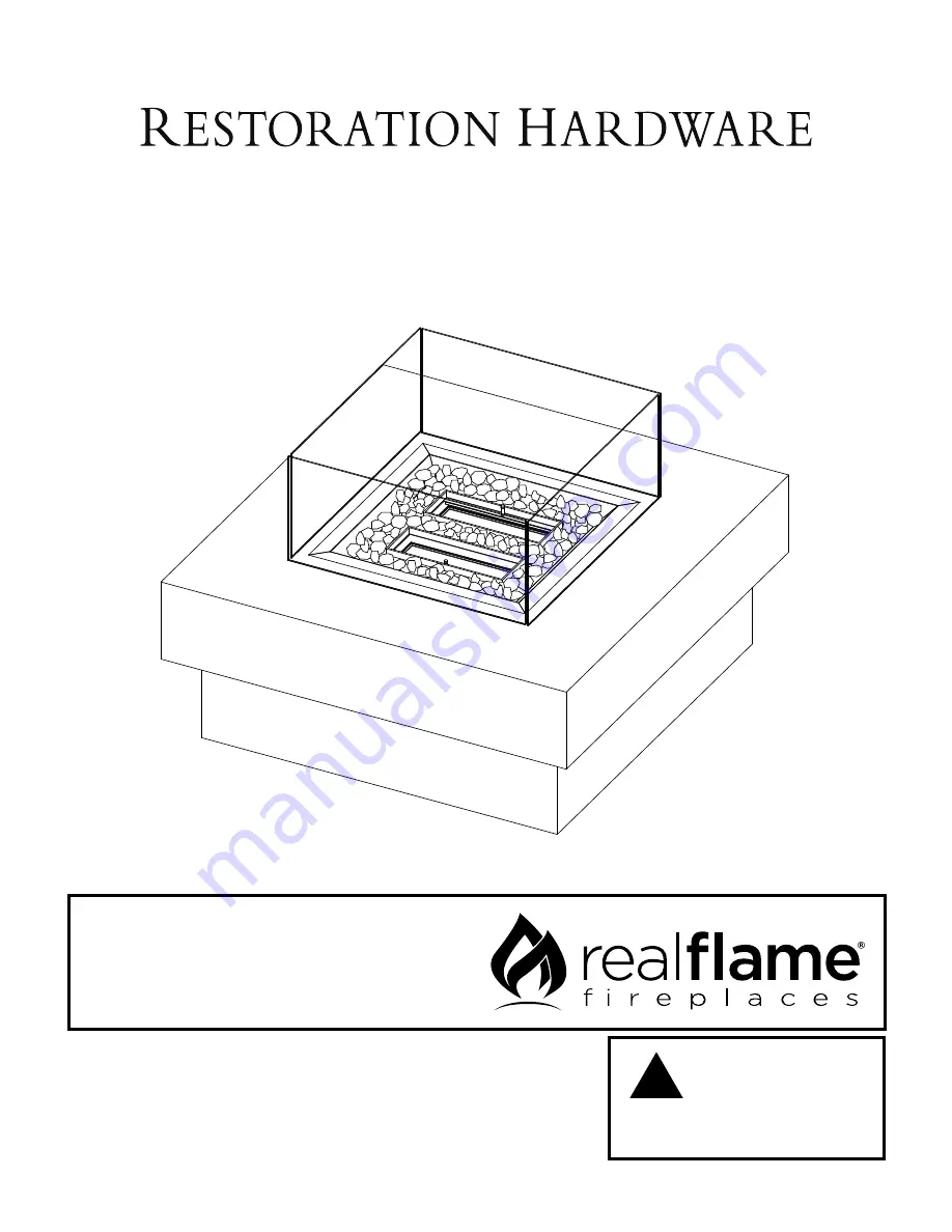 Restoration Hardware 26100209 Owner'S Manual Download Page 1