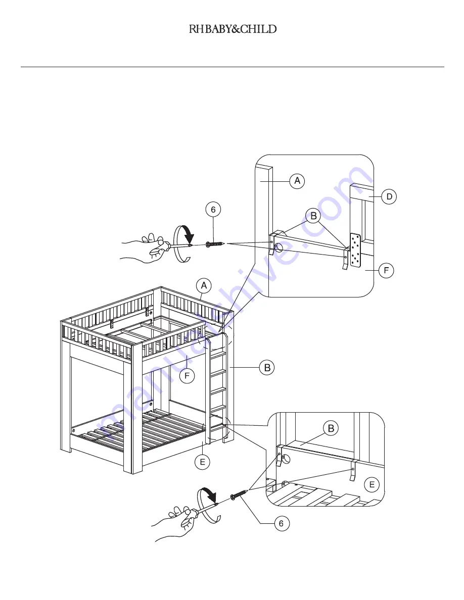 Restoration Hardware 355-13 Assembly Manual Download Page 8