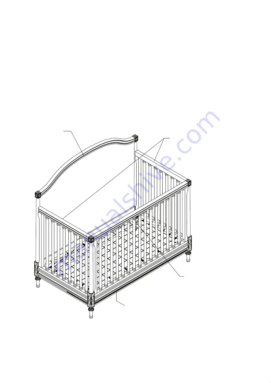 Restoration Hardware Baby & Child BELLINA CONVERSION CRIB 105024 Скачать руководство пользователя страница 5