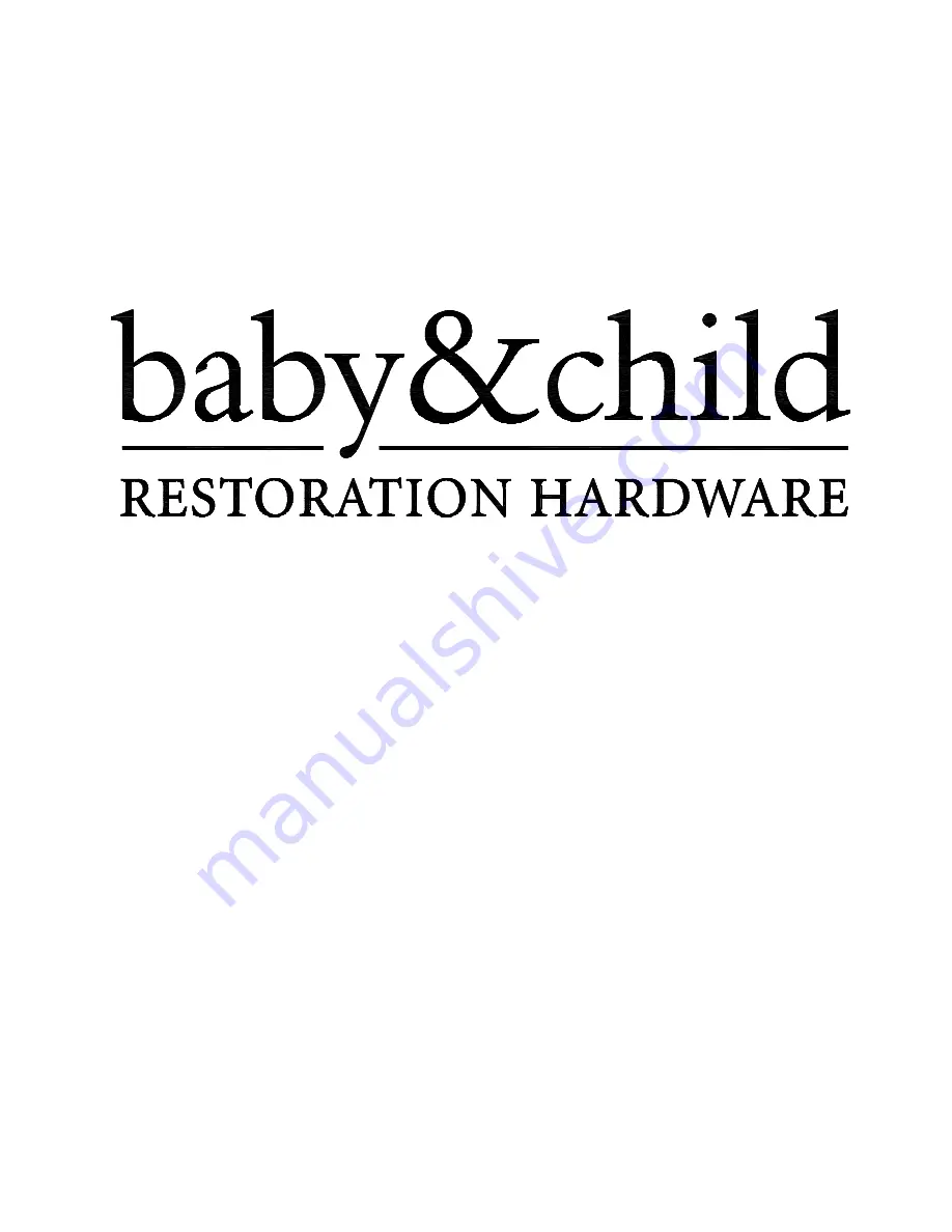 Restoration Hardware Baby&Child Marlowe 5773-A614 Instructions Manual Download Page 1