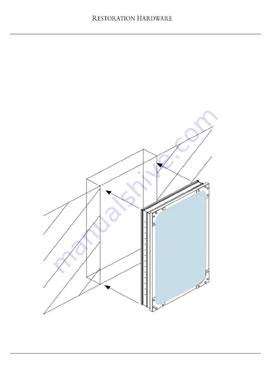 Restoration Hardware INDUSTRIAL RIVET LARGE INSET MEDICINE CABINET Скачать руководство пользователя страница 2