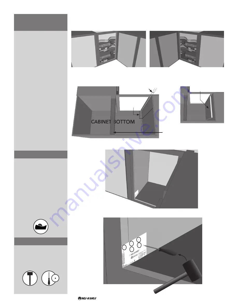 Rev-A-Shelf THE CLOUD Installation Instructions Manual Download Page 6