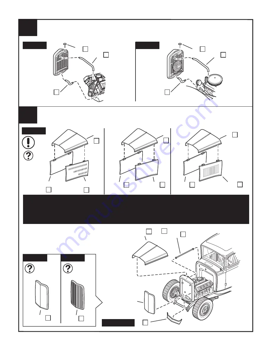 REVELL 1932 Ford 5 Window Coupe 2N'1 Assembly Manual Download Page 16