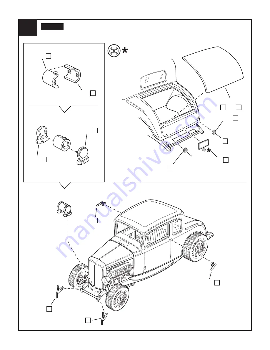 REVELL 1932 Ford 5 Window Coupe 2N'1 Assembly Manual Download Page 18