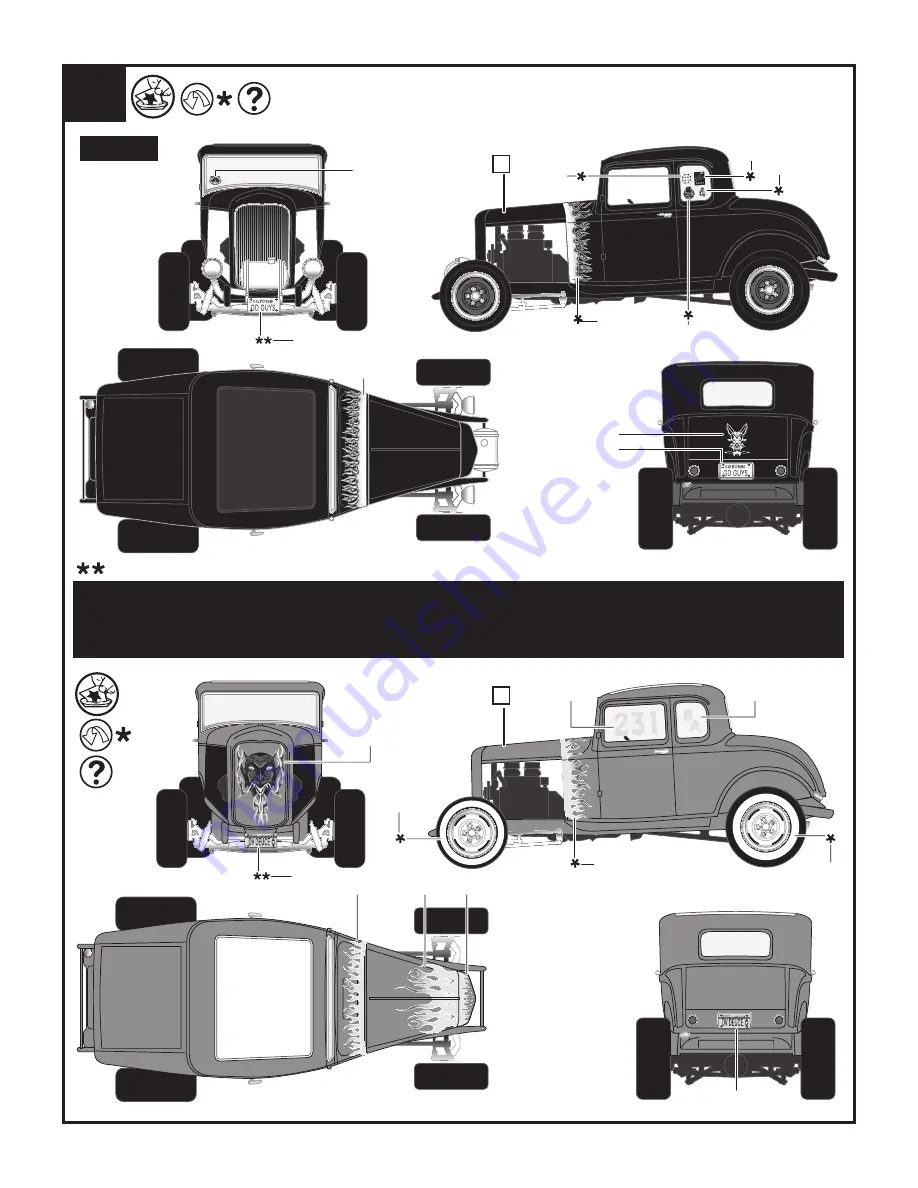 REVELL 1932 Ford 5 Window Coupe 2N'1 Assembly Manual Download Page 20