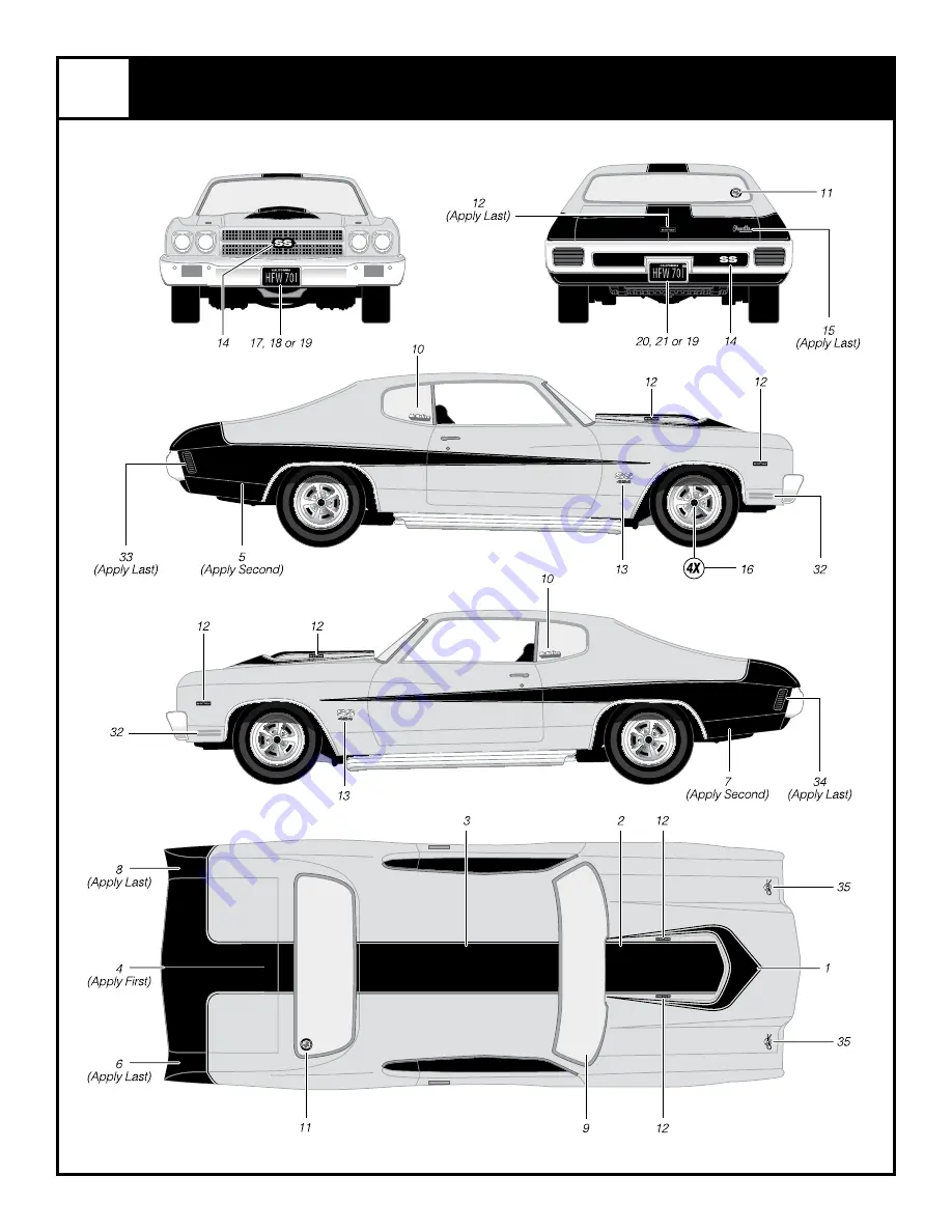 REVELL 1970 Baldwin Motion Chevelle Скачать руководство пользователя страница 8