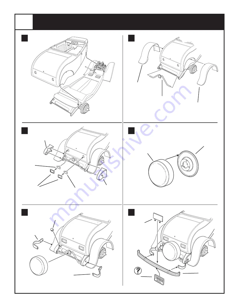 REVELL '32 FORD HIGHBOY HOT ROD Assembly Manual Download Page 13