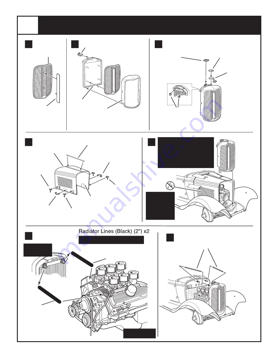 REVELL '32 FORD HIGHBOY HOT ROD Assembly Manual Download Page 14