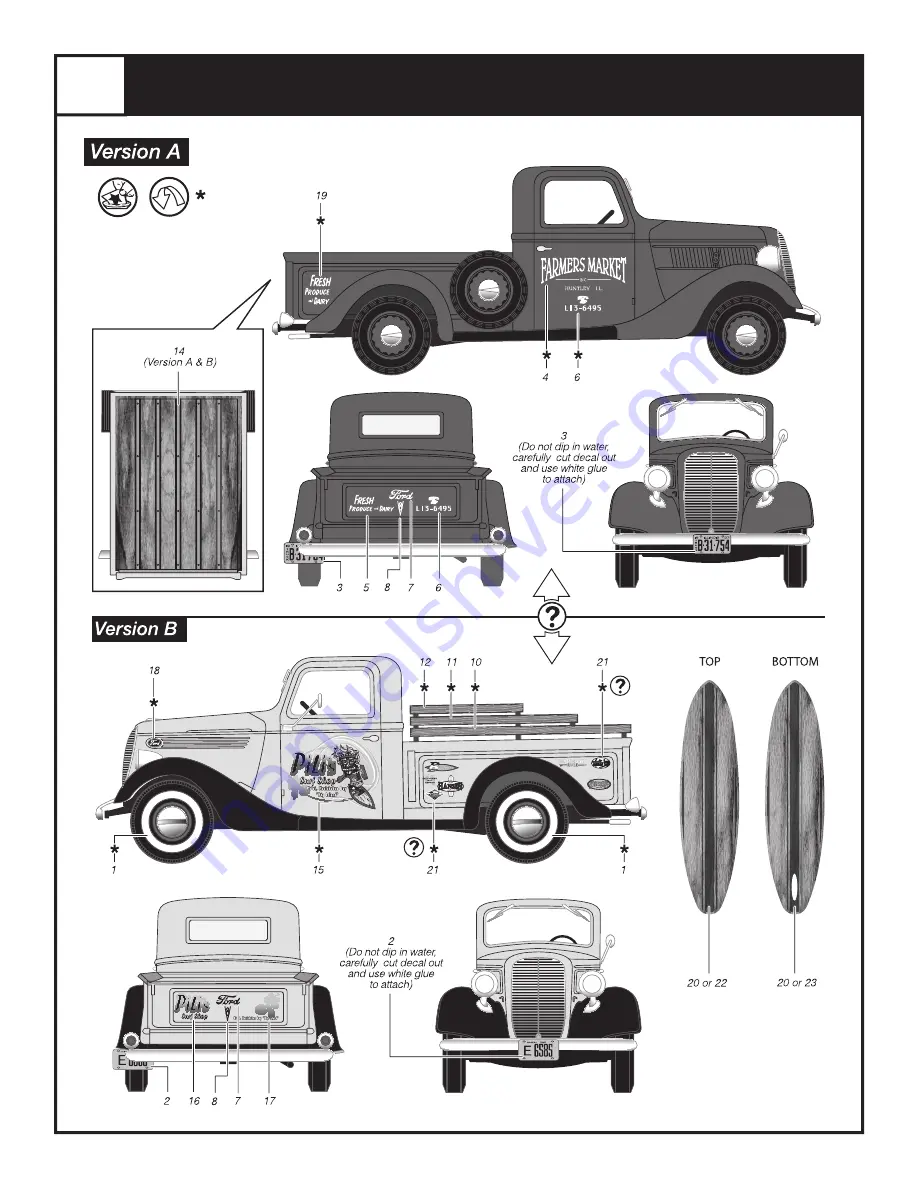 REVELL '37 Ford Pickup Street Rod 2 'N 1 Manual Download Page 12