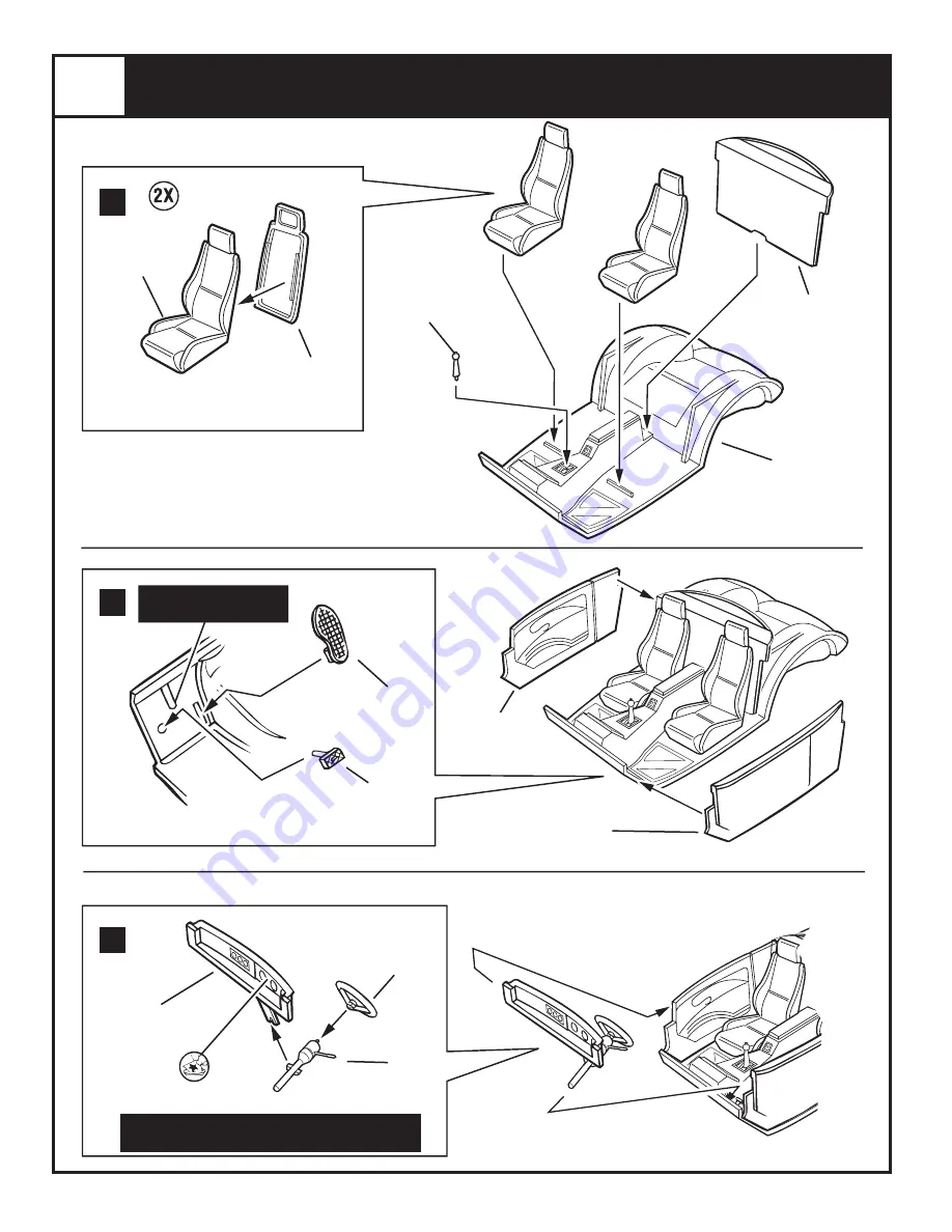 REVELL 41 Willys Street Rod Assembly Manual Download Page 3