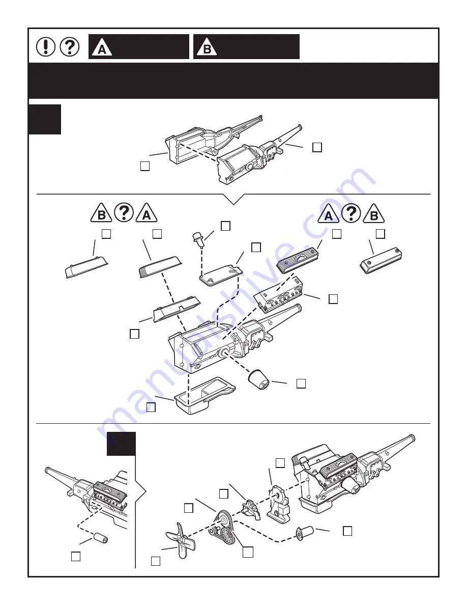 REVELL '57 FORD SEDAN GASSER 2'N1 Manual Download Page 5