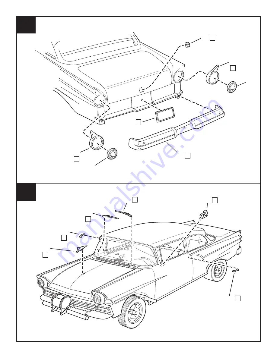 REVELL '57 FORD SEDAN GASSER 2'N1 Manual Download Page 14