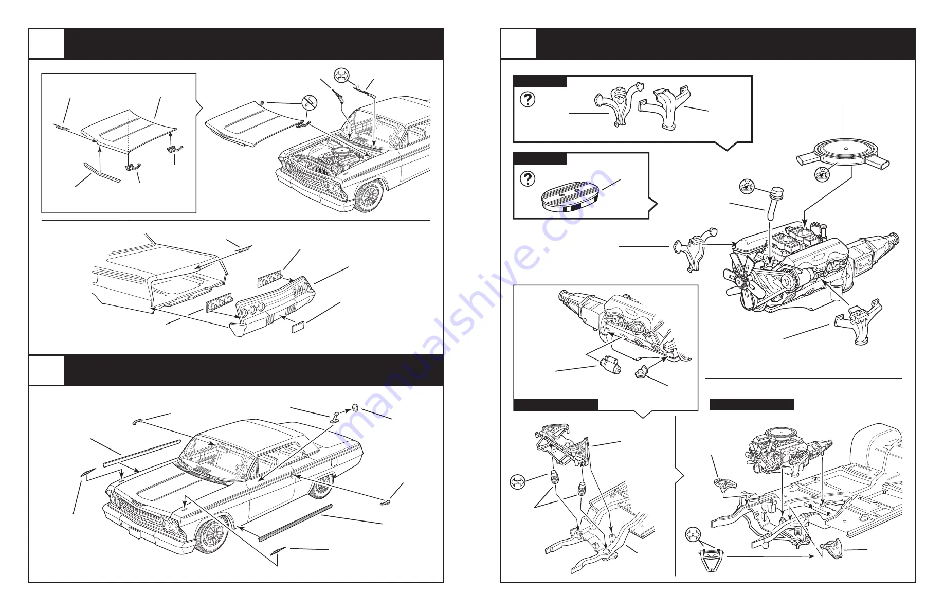 REVELL 62 Chevy Impala Hardtop Manual Download Page 3