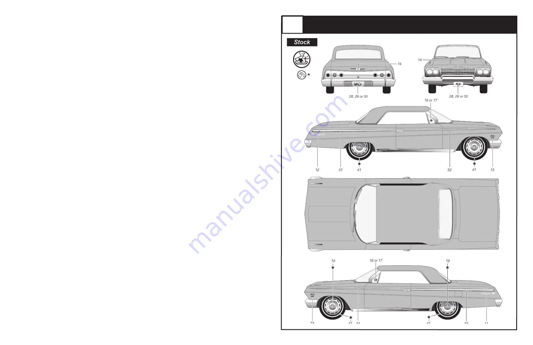 REVELL 62 Chevy Impala Hardtop Manual Download Page 11