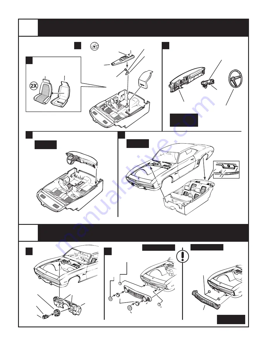 REVELL '69 Camaro Z/28 Assembly Manual Download Page 6