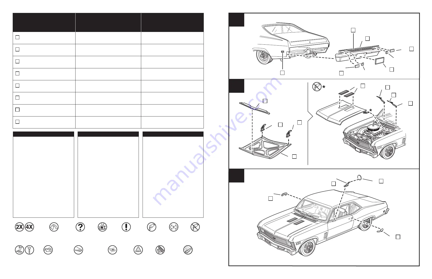 REVELL '69 Chevy Nova Yenko Скачать руководство пользователя страница 2