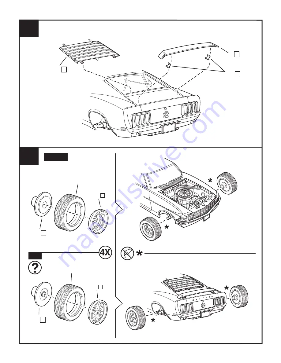 REVELL '70 FORD MUSTANG MACH 1 2'N1 User Manual Download Page 13