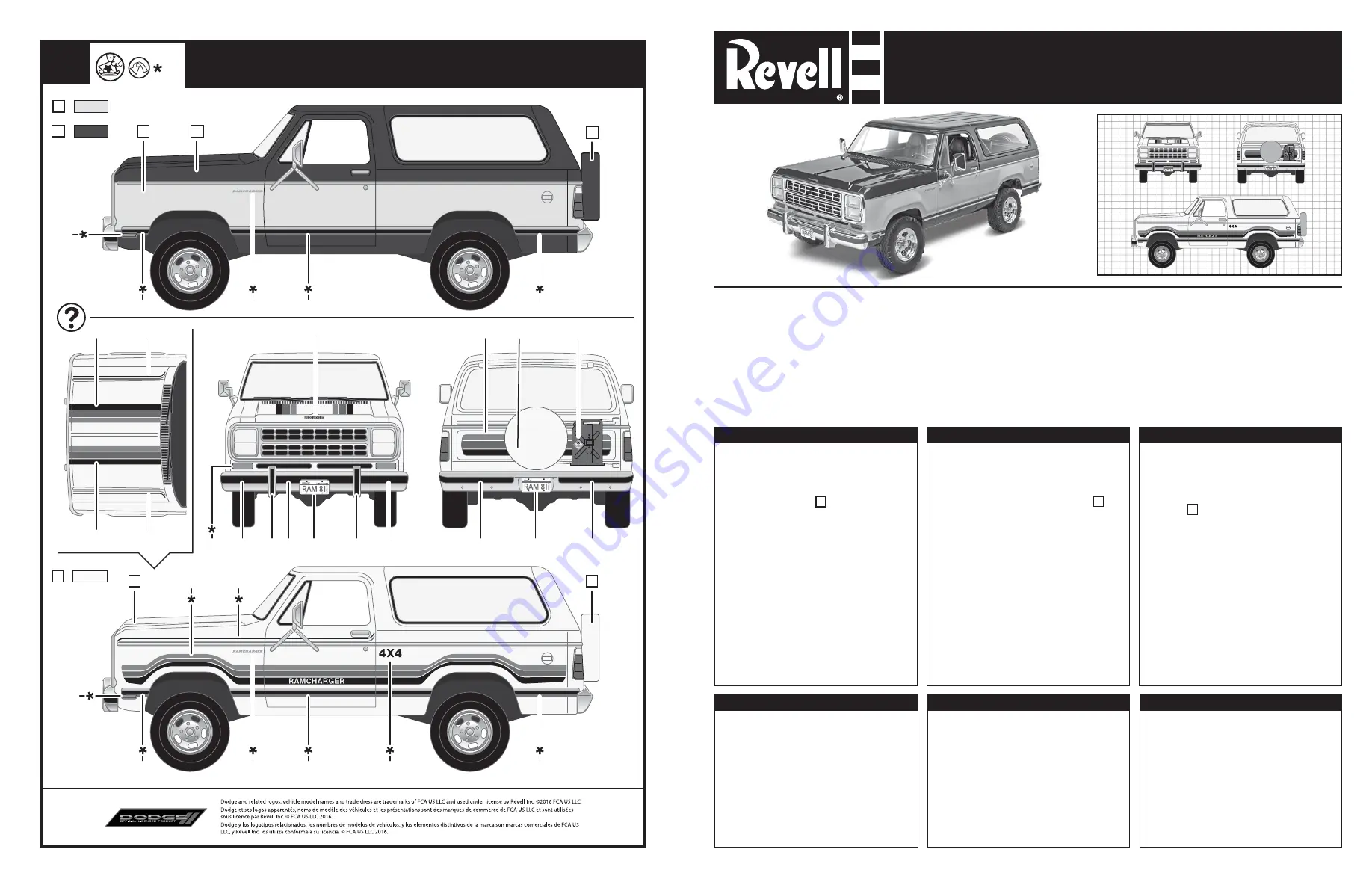 REVELL 80 DODGE RAMCHARGER Скачать руководство пользователя страница 12