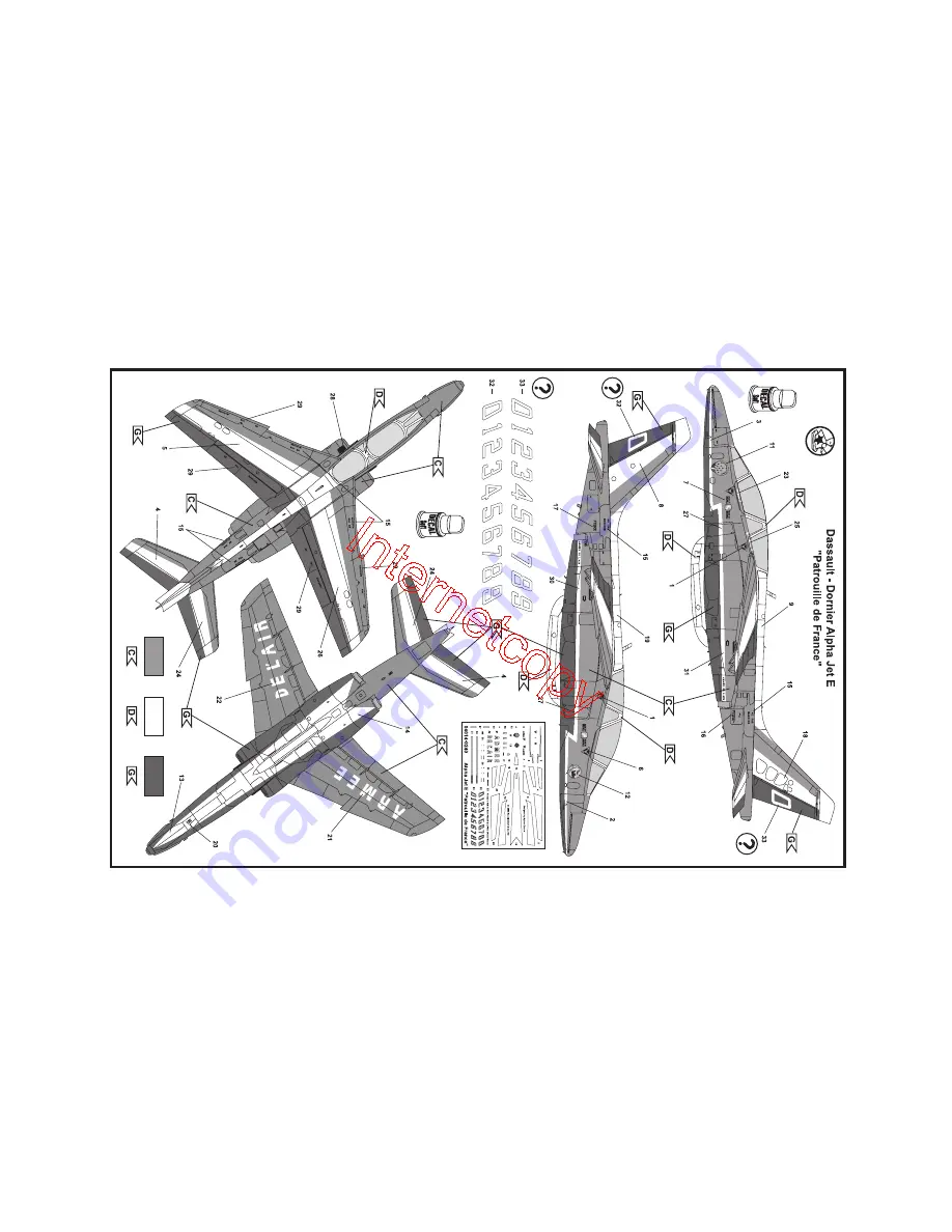 REVELL Alpha Jet „Patrouille de France“ Скачать руководство пользователя страница 7